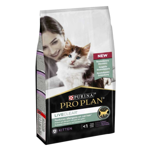 Purina Pro Plan LiveClear Kitten - корм Пурина Про План с индейкой для котят